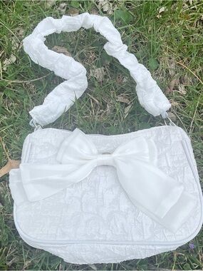 White Lace Mini Shoulder Purse Bag